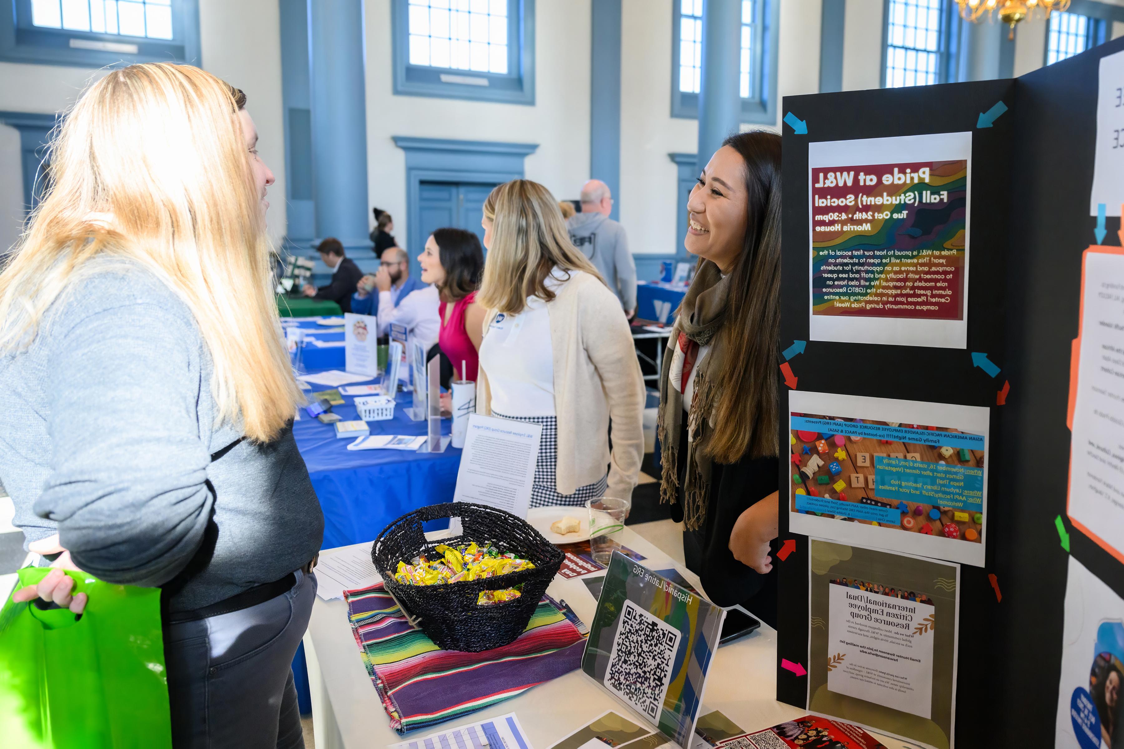 Employees participate in the Wellness Fair